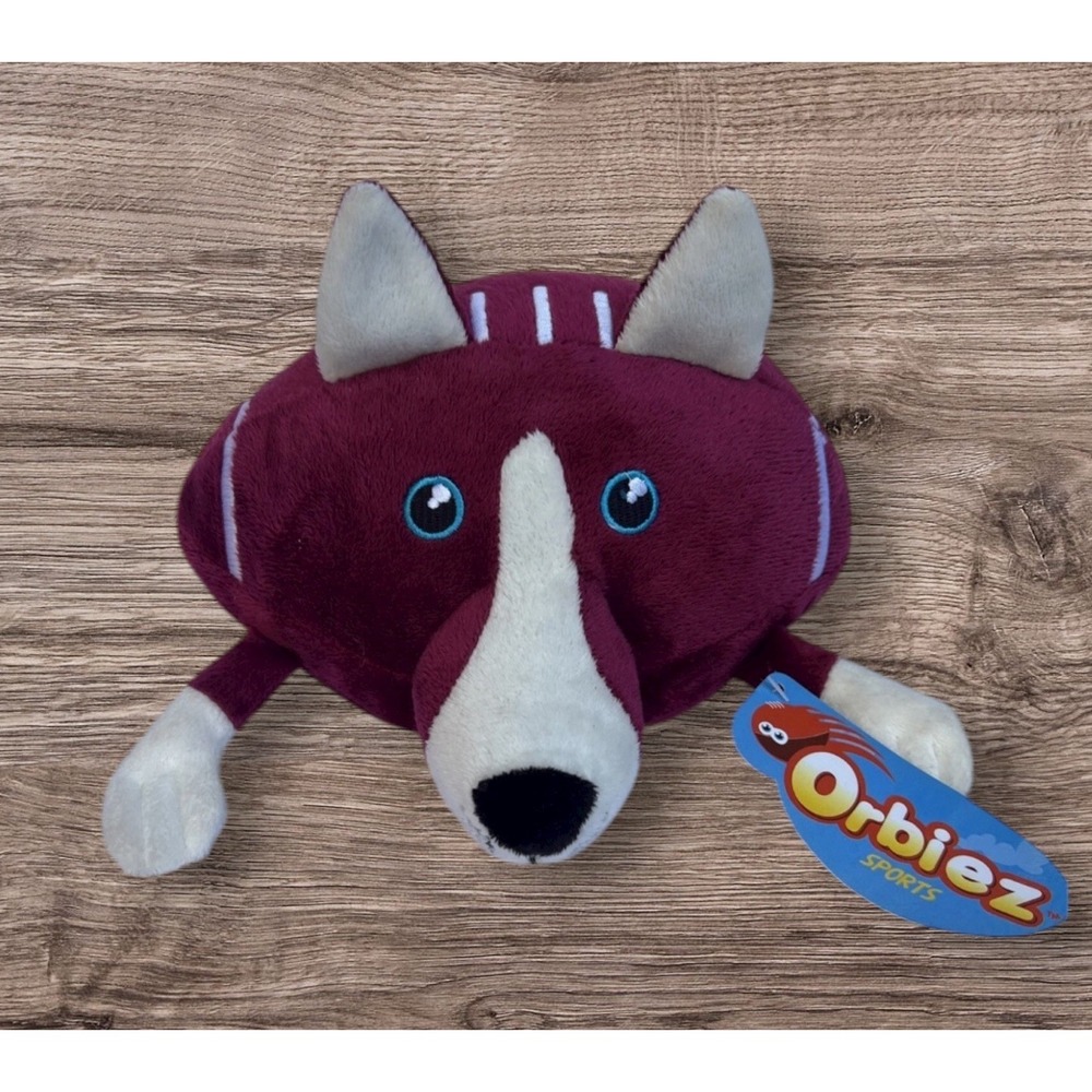 Texas A&M 2011 Football Plush Dog Reveille Orbiez Sports Maroon & White 6" w/Tag
